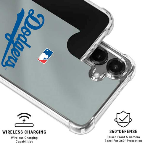 MLB Los Angeles Dodgers Road Jersey Galaxy S26 Plus Clear Case