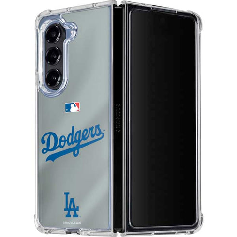 MLB Los Angeles Dodgers Road Jersey Galaxy Z Fold5 5G Clear Case