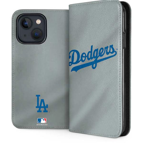 MLB Los Angeles Dodgers Road Jersey iPhone 15 Folio Case