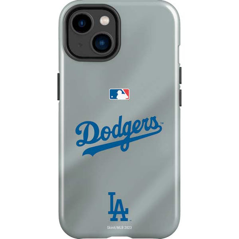 MLB Los Angeles Dodgers Road Jersey iPhone 15 Impact Case