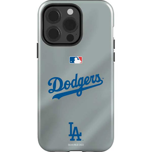 MLB Los Angeles Dodgers Road Jersey iPhone 15 Pro Impact Case