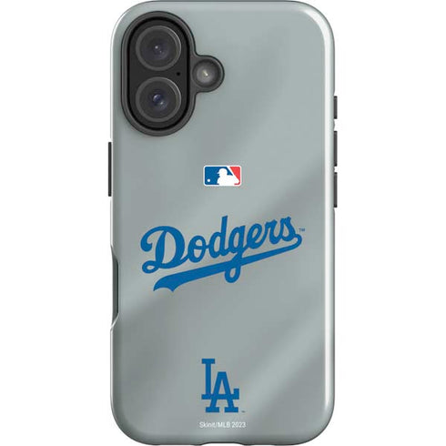 MLB Los Angeles Dodgers Road Jersey iPhone 16 Impact Case