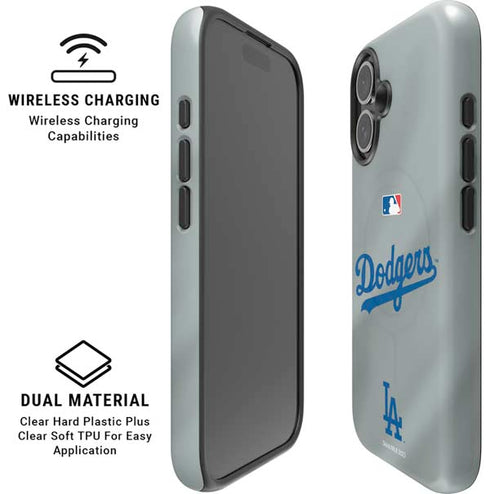 MLB Los Angeles Dodgers Road Jersey iPhone 16 Magsafe Impact Case