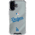MLB Los Angeles Dodgers Road Jersey iPhone 16 Plus Clear Case