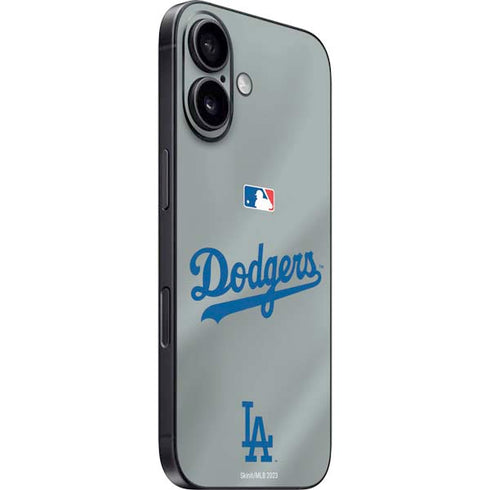 MLB Los Angeles Dodgers Road Jersey iPhone 16 Plus Skin