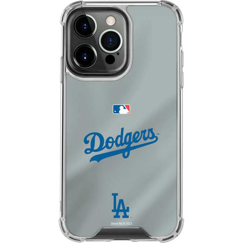 MLB Los Angeles Dodgers Road Jersey iPhone 16 Pro Clear Case