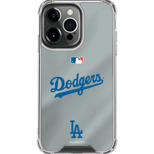 MLB Los Angeles Dodgers Road Jersey iPhone 16 Pro Max Clear Case
