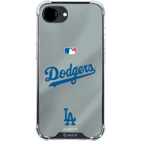 MLB Los Angeles Dodgers Road Jersey iPhone 16e Clear Case