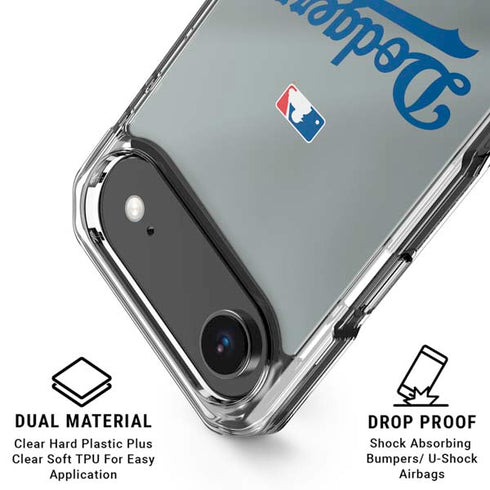 MLB Los Angeles Dodgers Road Jersey iPhone 17 Air Clear Case