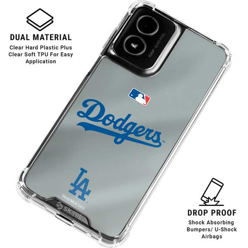 MLB Los Angeles Dodgers Road Jersey Moto G Power 5G (2024) Clear Case