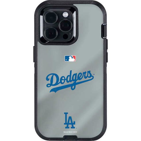 MLB Los Angeles Dodgers Road Jersey Otterbox Defender iPhone Skin