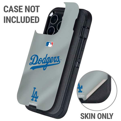 MLB Los Angeles Dodgers Road Jersey Otterbox Defender iPhone Skin