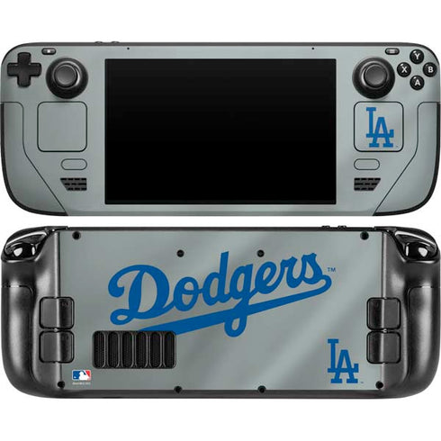 MLB Los Angeles Dodgers Road Jersey Steam Deck Handheld Gaming Computer OLED Skin