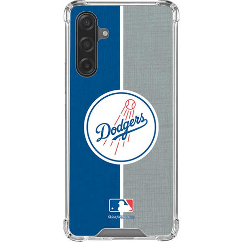 MLB Los Angeles Dodgers Split Galaxy A17 Clear Case