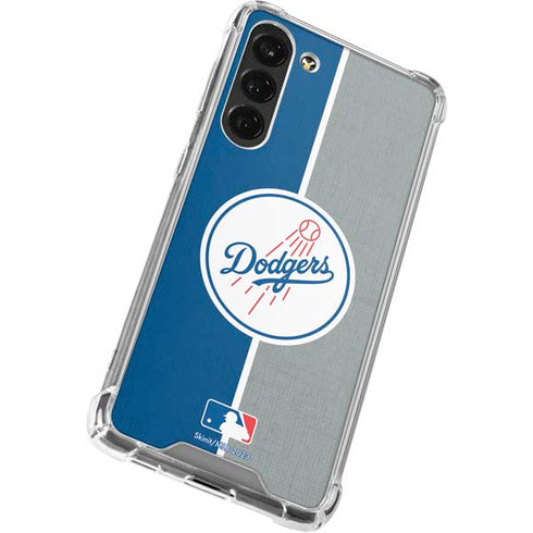 MLB Los Angeles Dodgers Split Galaxy S24 FE Clear Case