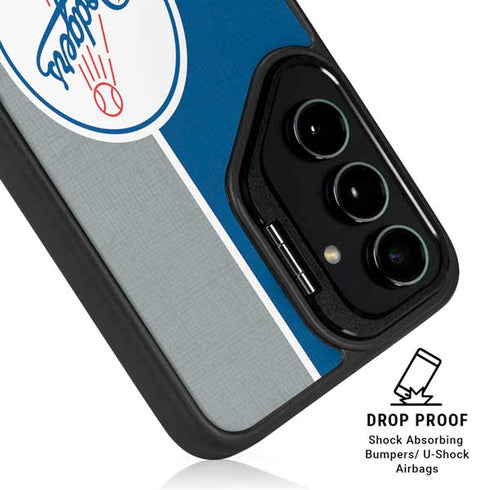 MLB Los Angeles Dodgers Split Galaxy S24 Kickstand Case