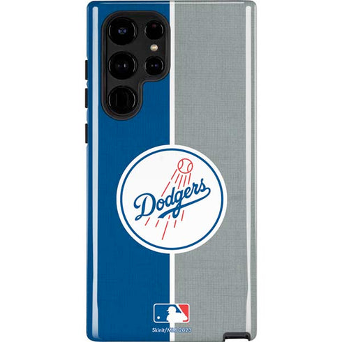 MLB Los Angeles Dodgers Split Galaxy S25 Ultra Impact Case