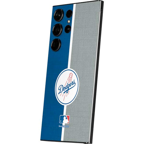 MLB Los Angeles Dodgers Split Galaxy S25 Ultra Skin