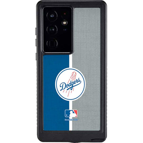 MLB Los Angeles Dodgers Split Galaxy S24 Ultra Waterproof Case