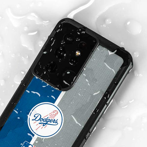 MLB Los Angeles Dodgers Split Galaxy S24 Ultra Waterproof Case
