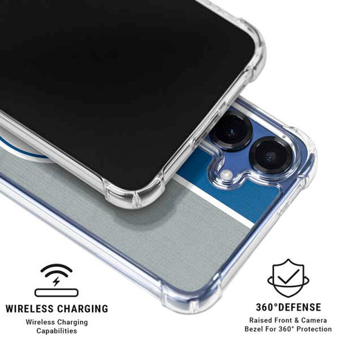 MLB Los Angeles Dodgers Split Galaxy S25 Clear Case