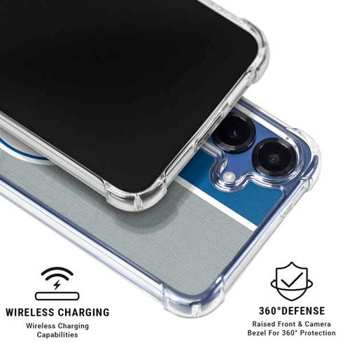 MLB Los Angeles Dodgers Split Galaxy S25 FE Clear Case