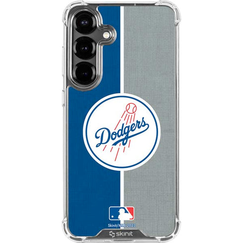 MLB Los Angeles Dodgers Split Galaxy S26 Clear Case