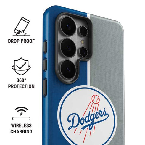 MLB Los Angeles Dodgers Split Galaxy S26 Ultra Impact Case