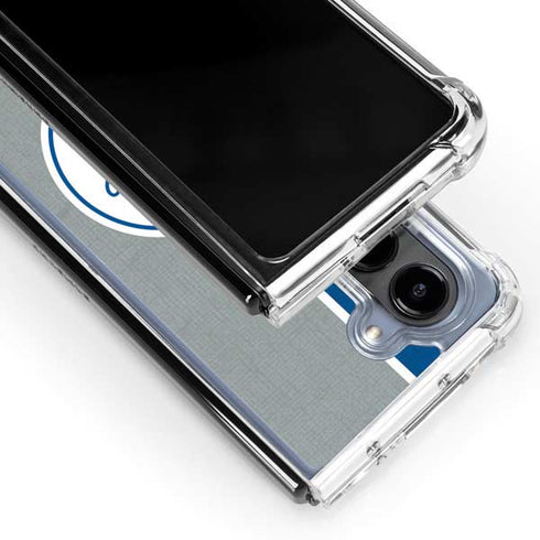 MLB Los Angeles Dodgers Split Galaxy Z Fold5 5G Clear Case