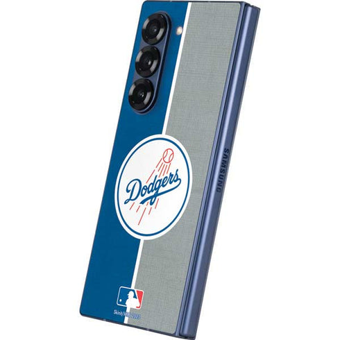 MLB Los Angeles Dodgers Split Galaxy Z Fold6 Skin