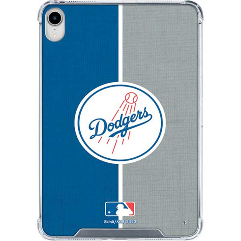 MLB Los Angeles Dodgers Split iPad 11th Gen (2025) Clear Case