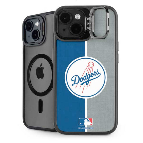 MLB Los Angeles Dodgers Split iPhone 15 Plus Kickstand Case