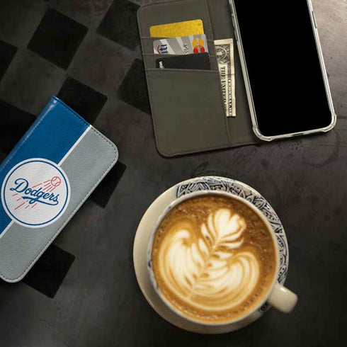 MLB Los Angeles Dodgers Split iPhone 15 Pro Max Folio Case