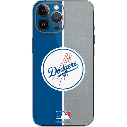 MLB Los Angeles Dodgers Split iPhone 15 Pro Max Skin