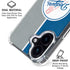 MLB Los Angeles Dodgers Split iPhone 16 Plus Clear Case