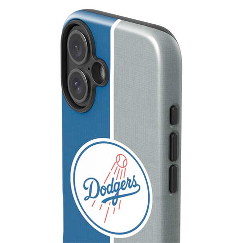 MLB Los Angeles Dodgers Split iPhone 16 Plus Impact Case