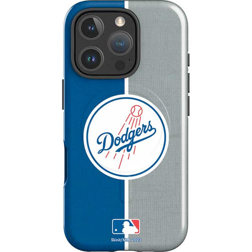 MLB Los Angeles Dodgers Split iPhone 16 Pro Magsafe Impact Case