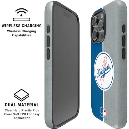 MLB Los Angeles Dodgers Split iPhone 16 Pro Max Magsafe Impact Case
