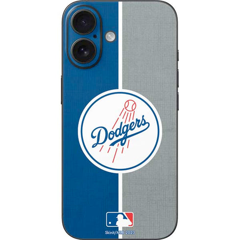 MLB Los Angeles Dodgers Split iPhone 16 Skin