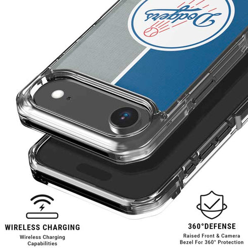 MLB Los Angeles Dodgers Split iPhone 17 Air Clear Case