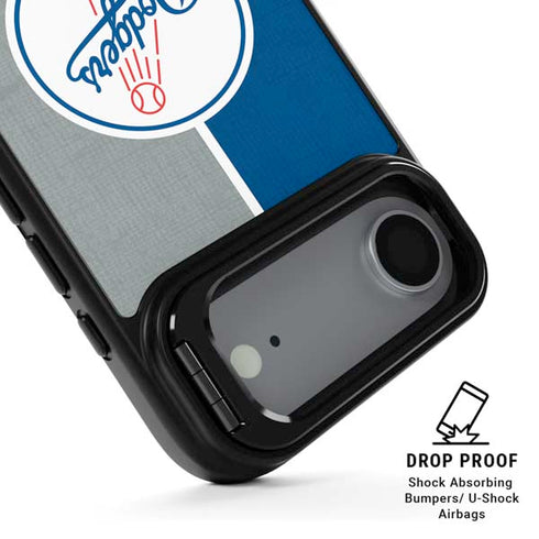 MLB Los Angeles Dodgers Split iPhone 17 Air Kickstand Case