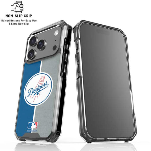 MLB Los Angeles Dodgers Split iPhone 17 Pro Clear Case