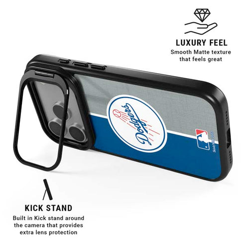 MLB Los Angeles Dodgers Split iPhone 17 Pro Kickstand Case