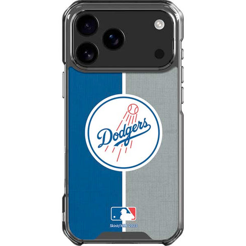 MLB Los Angeles Dodgers Split iPhone 17 Pro Max Clear Case