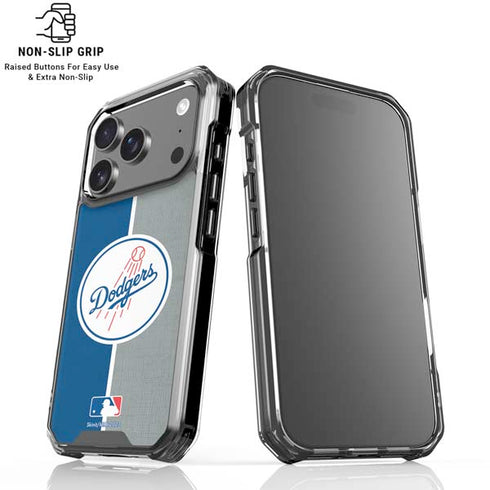MLB Los Angeles Dodgers Split iPhone 17 Pro Max Clear Case