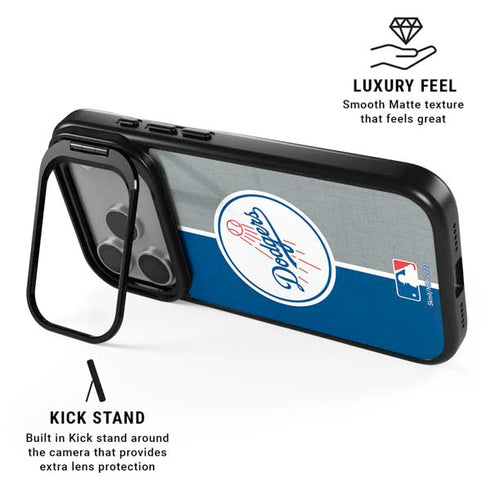 MLB Los Angeles Dodgers Split iPhone 17 Pro Max Kickstand Case