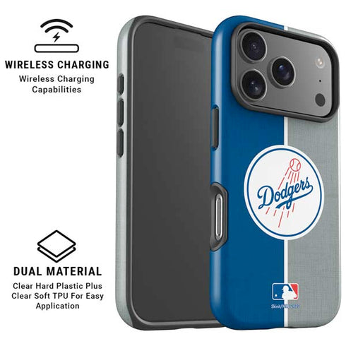 MLB Los Angeles Dodgers Split iPhone 17 Pro Max Magsafe Impact Case