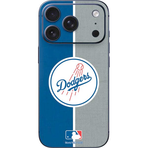 MLB Los Angeles Dodgers Split iPhone 17 Pro Skin