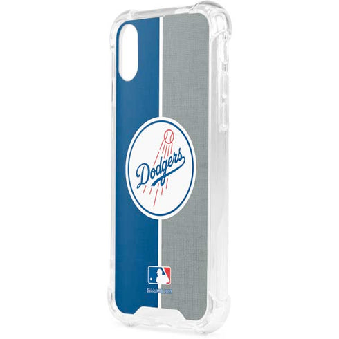 MLB Los Angeles Dodgers Split iPhone XS Clear Case