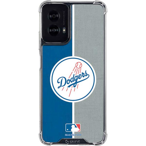MLB Los Angeles Dodgers Split Moto G Power 5G (2024) Clear Case